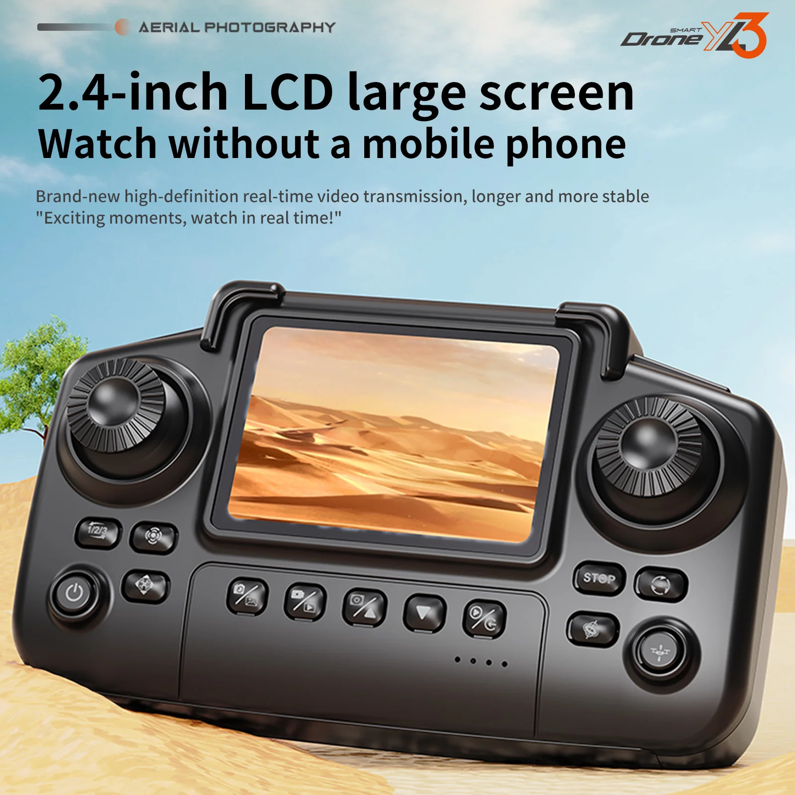 YL3 Foldable Travel Drone, HD  - Fpv Drone Charger ulasan dan harga